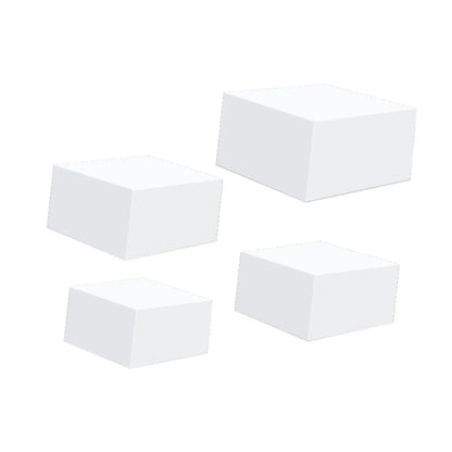 4x Acrylic Display Riser Box Food Display Stand Table Stand Nesting Riser Stands for Food Cake Collection Jewelry Cosmetics